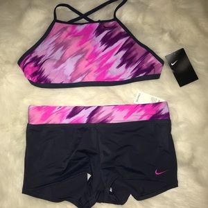 Nike Womens Two Piece Swim Suit Shorts